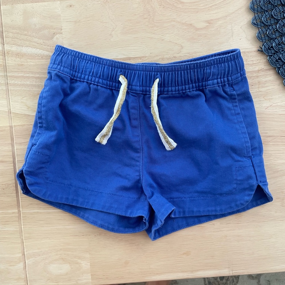 Crewcuts Royal Blue Kids Shorts with White Drawstrings